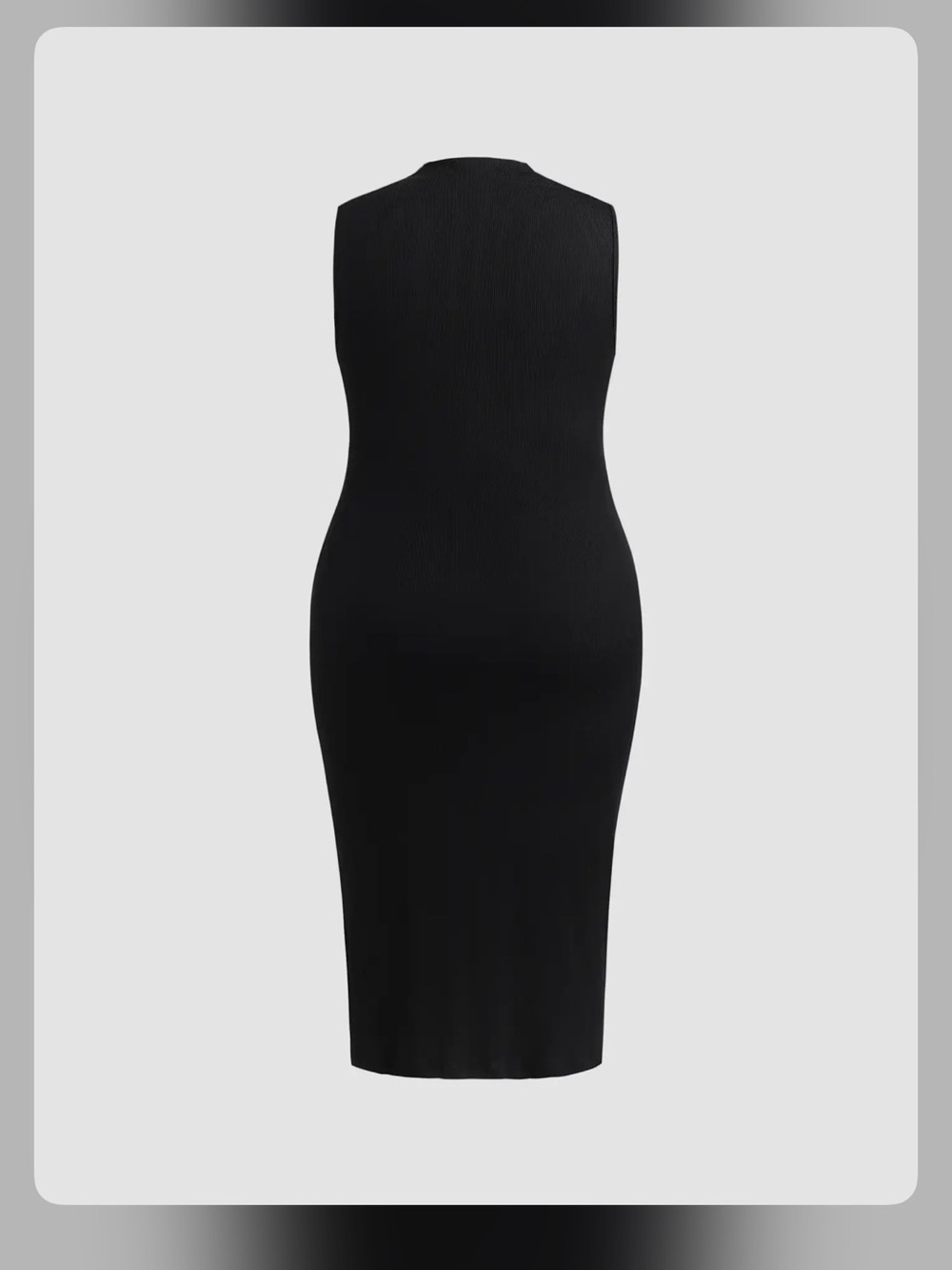 Cider HIGH NECK RUCHED MIDI DRESS CURVE & PLUS 1XL CR20-32 - Picture 3 of 5